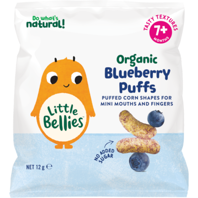 Little Bellies Organic Blueberry Puffs 7+ Months 12g