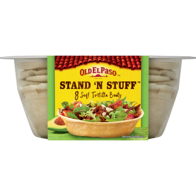 Old El Paso Stand 'N Stuff Soft Tortilla Boats 193g