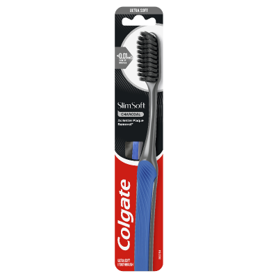 Colgate Slim Soft Charcoal Toothbrush 1pk