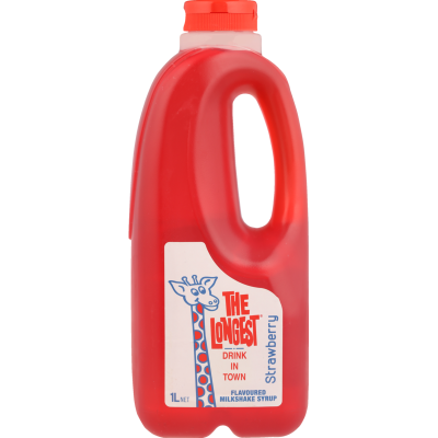 Longest Drink Strawberry Milkshake Syrup 1l