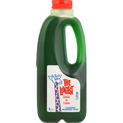 Longest Drink Lime Milkshake Syrup 1l
