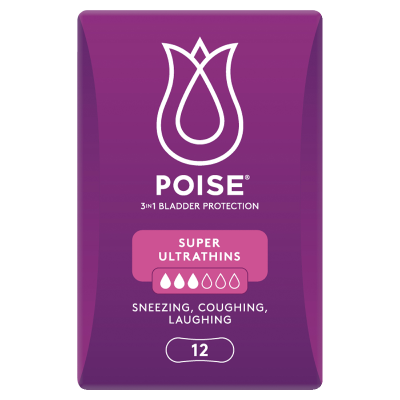 Poise Ultrathins Super Pads 12pk