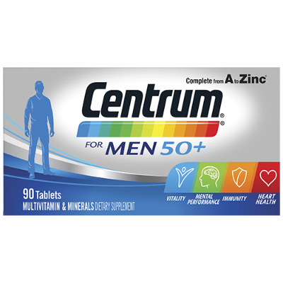 Centrum For Men 50+ Multi Vitamins 90pk