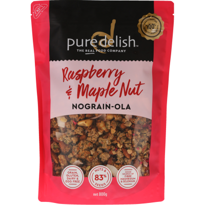 Pure Delish Raspberry & Maple Nut Nograin-Ola 800g