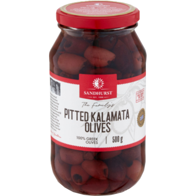 Sandhurst Pitted Kalamata Olives 500g