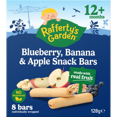 Rafferty's Garden Blueberry Banana & Apple Snack Bars 12+ Months 128g