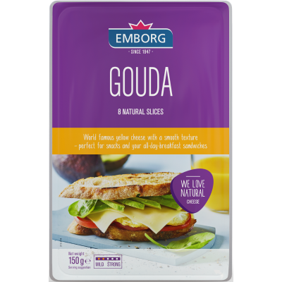 Emborg Gouda Cheese Slices 150g