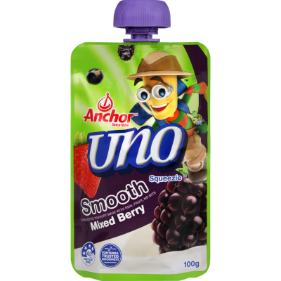 Anchor Uno Squeezie Smooth Mixed Berry Yoghurt 100g