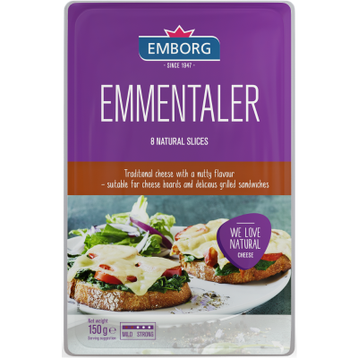 Emborg Emmentaler Cheese Slices 150g