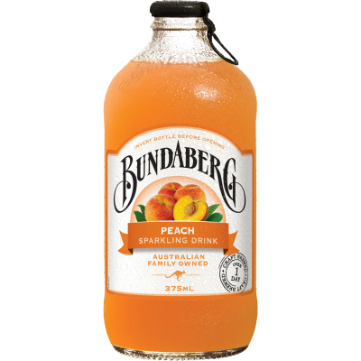 Bundaberg Peach Sparkling Drink 375ml