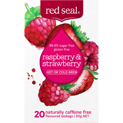 Red Seal Raspberry & Strawberry Tea Bags 20pk
