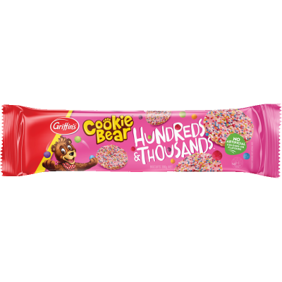Griffin's Cookie Bear Hundreds & Thousands Biscuits 200g