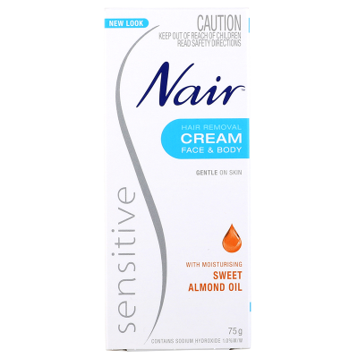 Nair Sensitive Face & Body Hair Removal Cream 75g