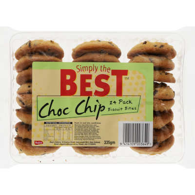 Kaye's Bakery Choc Chip Biscuit Bites 24 x 14g