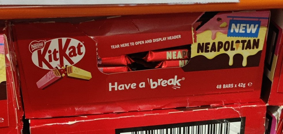 NESTLE KITKAT NEAPOLITAN BAR 48 X 42G