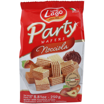 Gastone Lago Elledi Hazelnut Party Wafers 250g