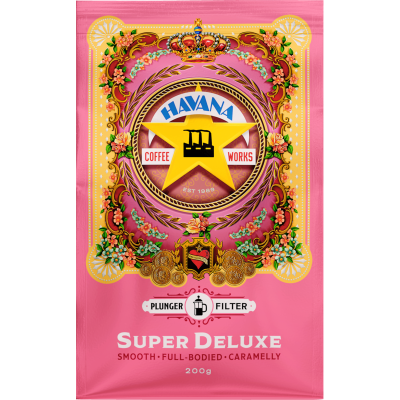 Havana Super Deluxe Plunger Grind Coffee 200g