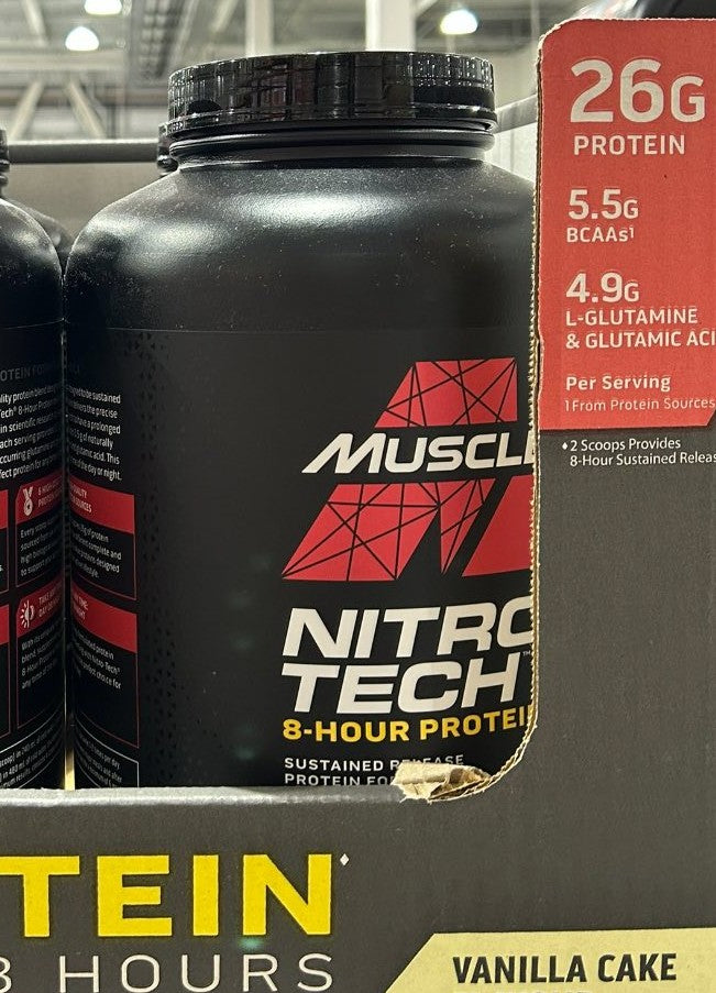 MUSCLETECH NITRO TECH 8 HOUR PROTEIN 2.72KG