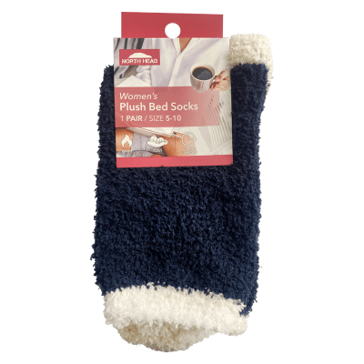Stretto Women's Plush Bed Socks Size 5-10 ea