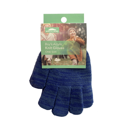 Stretto Boy's Acrylic Knit Gloves Assorted ea