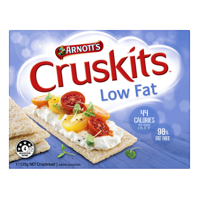 Arnott's Cruskits Low Fat Crispbread 125g
