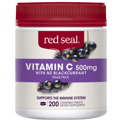 Red Seal Vitamin C 500mg With Nz Blackberries Tablets 200pk