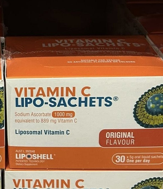 LIPOSHELL LIPO-SACHETS VITAMIN C 2 X 30(5G) LIQUID SACHETS
