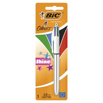 Bic Shine 4 Colour Pen Pouch 1pk