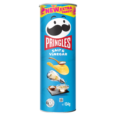 Pringles Salt & Vinegar Potato Chips 134g