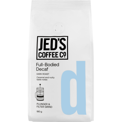 Jed's Coffee Co. 4 Very Strong Decaf Plunger Coffee 180g