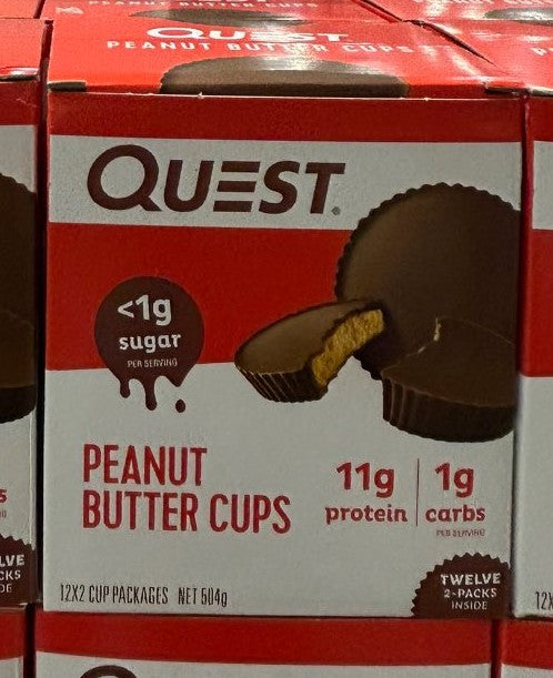 QUEST PEANUT BUTTER CUPS 12 X 42G