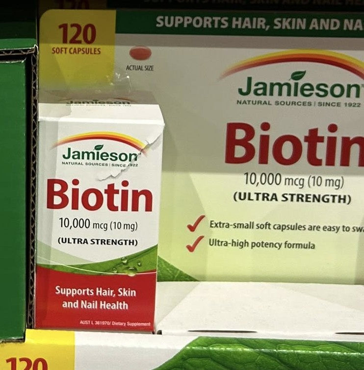 JAMIESON BIOTIN 10000 MCG 120 CAPSULES