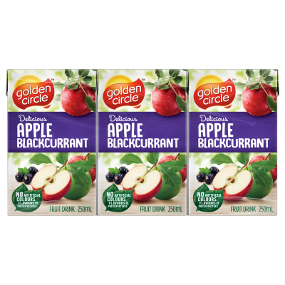 Golden Circle Apple & Blackcurrant Juice Multipack 6 x 250ml