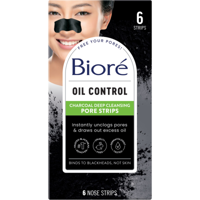 Biore Oil Control Charcoal Deep Cleansing Pore Strips 6pk