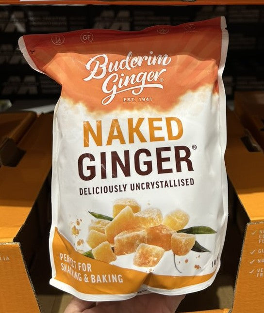 BUDERIM GINGER UNCRYSTALLISED GINGER 1KG 1KG