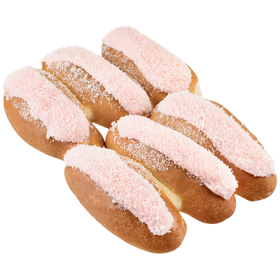 Raspberry Finger Buns 6ea