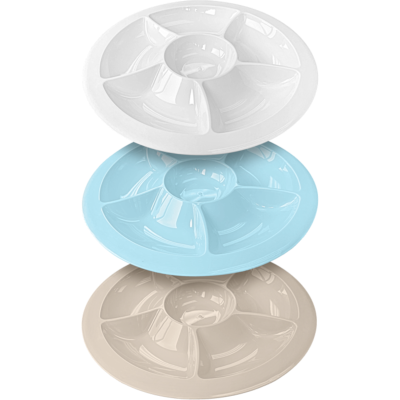 Durno Assorted Plastic Sectional Platter ea