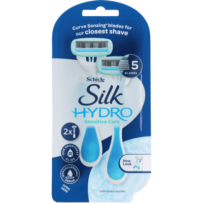 Schick Silk Hydro Sensitive Care Disposable Razor 2pk