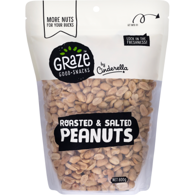 Graze Roasted Salted Peanuts 800g