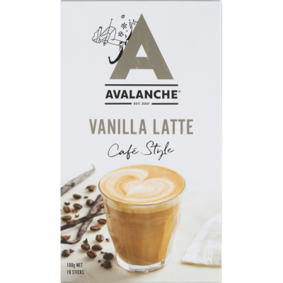 Avalanche Vanilla Latte Coffee 10 x 16g