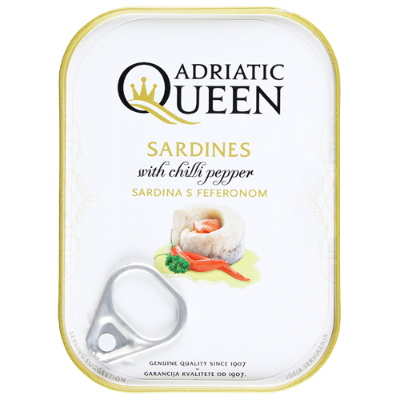 Adriatic Queen Sardines With Hot Peppers 105g