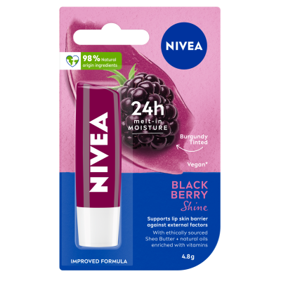 Nivea Blackberry Shine Lip Balm 4.8g