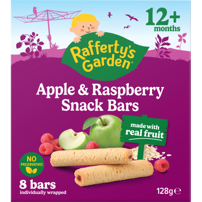 Rafferty's Garden Apple & Raspberry Snack Bars 12+ Months 128g