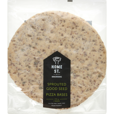 Home St. Sprouted Good Seed Pizza Bases 370g