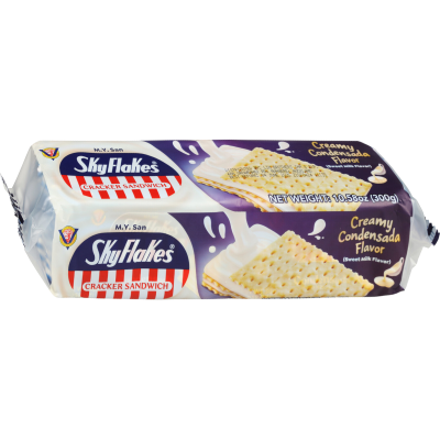 M.Y. San Skyflakes Condensada Cracker Sandwich 10 x 30g