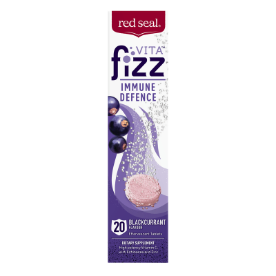 Red Seal Vita Fizz Immune Defence Blackcurrant Effervescent Tablets 20pk