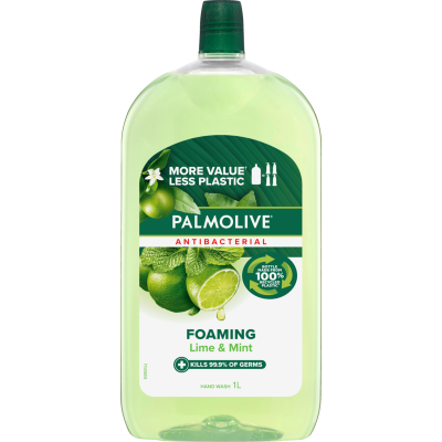 Palmolive Foaming Antibacterial Lime & Mint Hand Wash Refill 1l