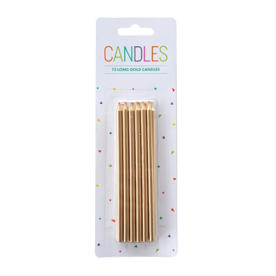 Hoorah Gold Candles 12pk