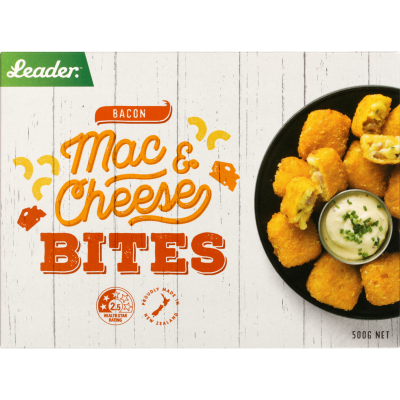 Leader Bacon Mac & Cheese Bites 500g