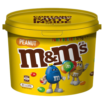 M&M's Peanut Chocolate Party Share Bucket 575g